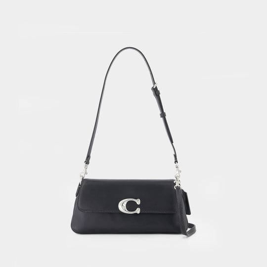 Refined Jet Shoulder Bag - Coach - Leather - Black