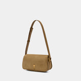 Paris Paris Shoulder Bag - AMI Paris - Leather - Khaki
