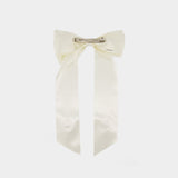 Flower Bow Hair Clip - Simone Rocha - Polyester - Ivory