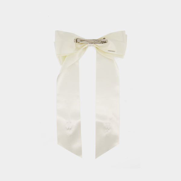 Flower Bow Hair Clip - Simone Rocha - Polyester - Ivory