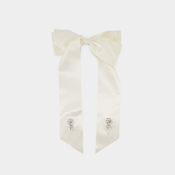 Flower Bow Hair Clip - Simone Rocha - Polyester - Ivory