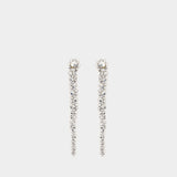 Drip Earrings - Simone Rocha - Crystal - Grey