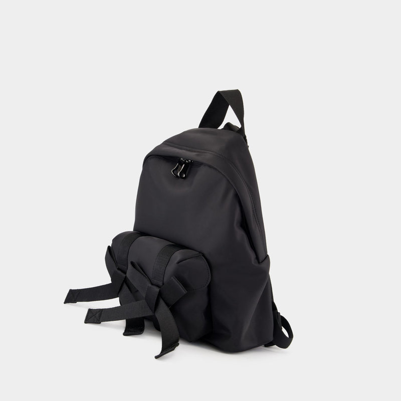 Bow Front Backpack - Simone Rocha - Nylon - Black