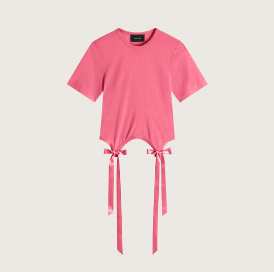 Bow Tails T-Shirt - Simone Rocha - Cotton - Pale Pink
