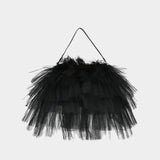 Oversized Frilly Tutu Shopper Bag - Simone Rocha - Polyester  - Black