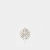 Crystal Blossom Hair Clip - Simone Rocha - Brass - Silver