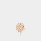 Crystal Blossom Hair Clip - Simone Rocha - Brass - Pink