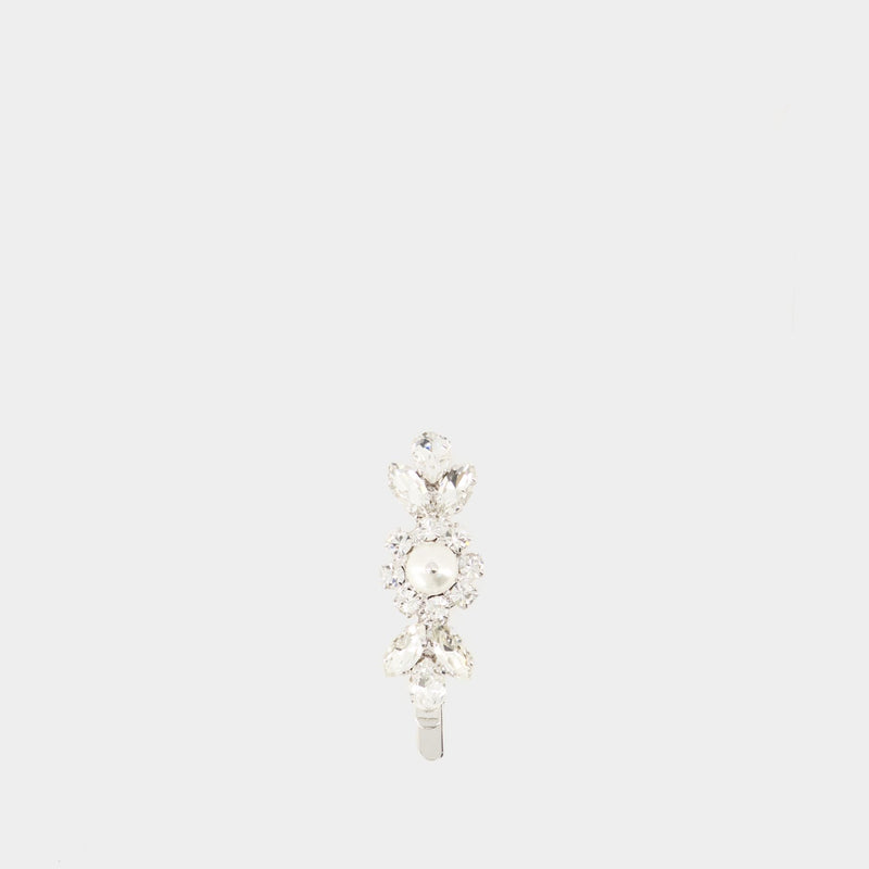 Mini Daisy Floret Hair Clip - Simone Rocha - Brass - White