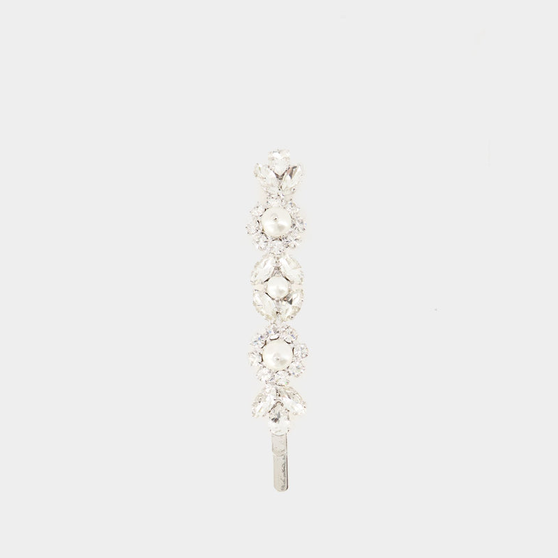 Daisy Floret Hair Clip - Simone Rocha - Brass - White