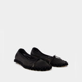 Tutu Frill Ballerinas - Simone Rocha - Mesh - Black