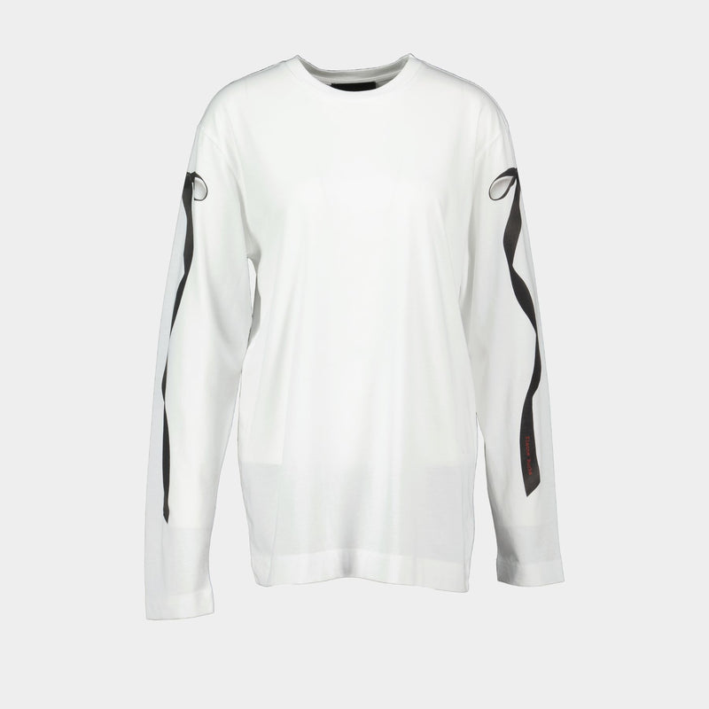 Bow Tail T Shirt - Simone Rocha - Cotton - White