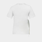 Bow Sash Easy T-Shirt - Simone Rocha - Lyocell - Ivory