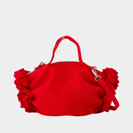 Mini Double Ribbon Rosette Purse - Simone Rocha - Nylon - Red