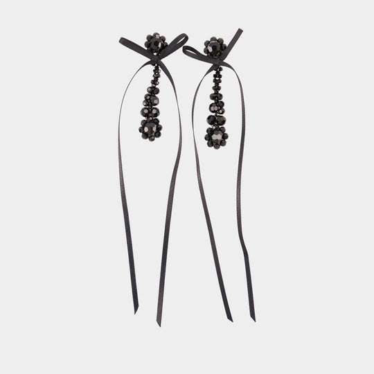 Victorian Drip Earrings - Simone Rocha - Synthetic - Black