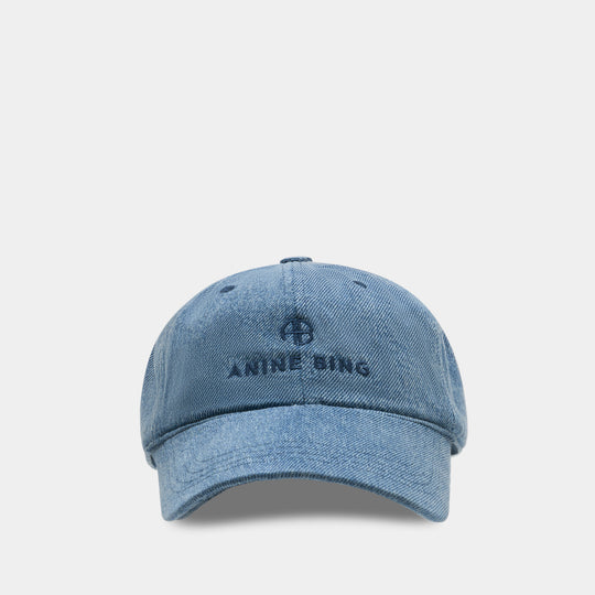 Jeremy Baseball Ab Cap - ANINE BING - Cotton - Blue