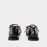 Aj1344 Ballerinas - Toga Pulla - Leather - Black