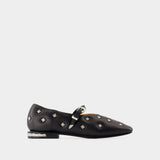 Aj1342 Ballerinas - Toga Pulla - Leather - Black