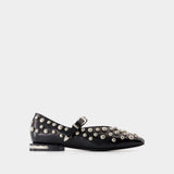 Aj1374 Ballerinas - Toga Pulla - Leather - Black