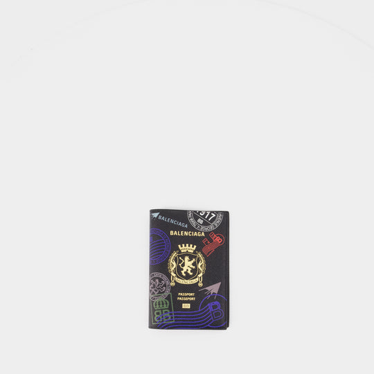 Passport Holder - Balenciaga - Leather - Multicolor