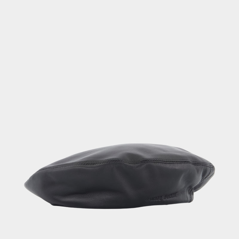 Sadolly Beret - SAMSØE SAMSØE - Leather - Black