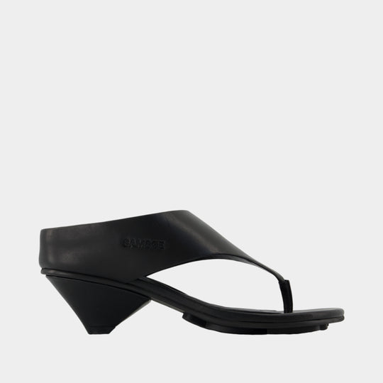 Sadagmar Wedge 16108 Sandals - SAMSØE SAMSØE - Leather - Black