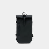 Rolltop Large W3 Backpack - RAINS - Synthetic - Black