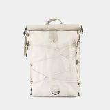 Trail Cord Rolltop Backpack W3 - RAINS - Synthetic - White