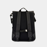 Trail Cord Rolltop Backpack W3 - RAINS - Synthetic - Black