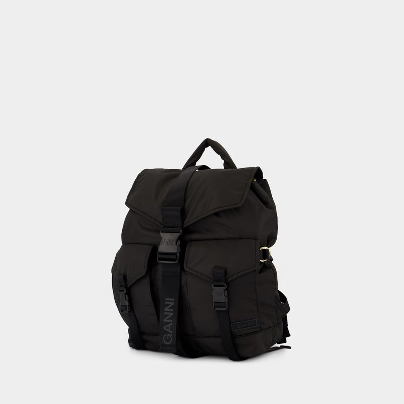 Tech Backpack - Ganni - Polyester - Black