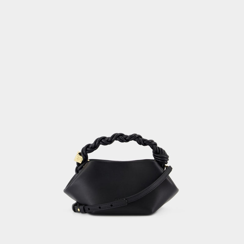 Ganni Bou Mini Crossbody - Ganni - Leather - Black