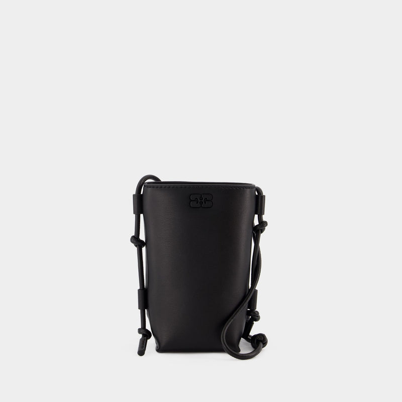 Ganni Bou Crossbody - Ganni - Synthetic Leather - Black