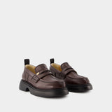 Everyday Loafers - Ganni - Synthetic Leather - Melting Chocolate