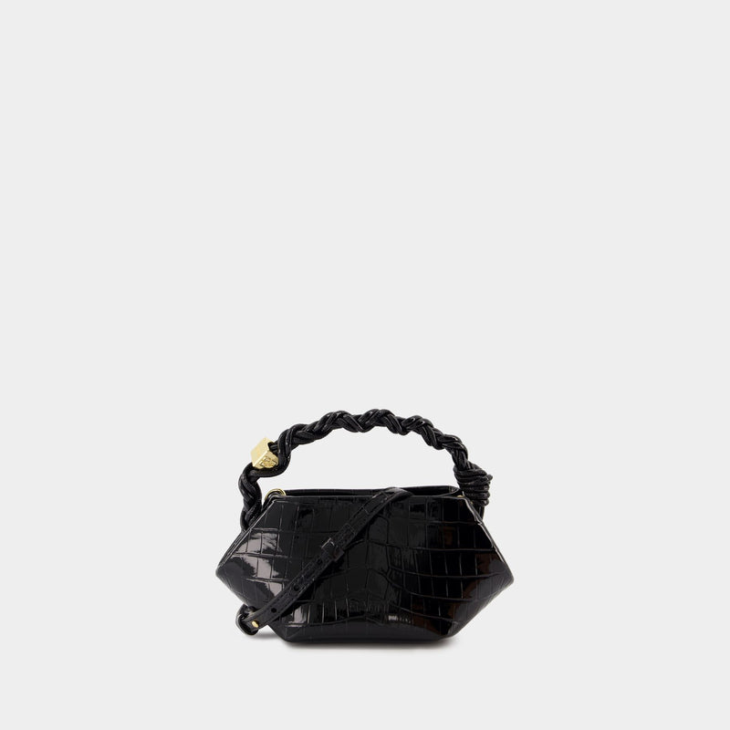 Ganni Bou Mini Bag - Ganni - Synthetic Leather - Black