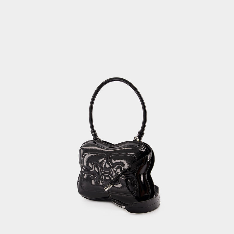 Butterfly Bag - Ganni - Synthetic Leather - Black