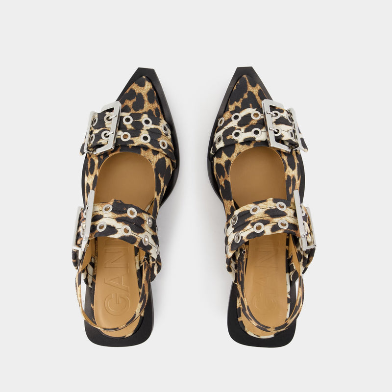 Ballerinas Feminine - Ganni - Synthetic - Printed