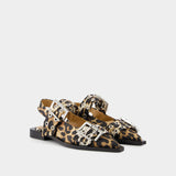 Ballerinas Feminine - Ganni - Synthetic - Printed