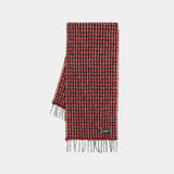 Scarf - Ganni - Synthetic - Red