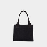 Large Easy Shopper Bag - Ganni - Cotton - Black