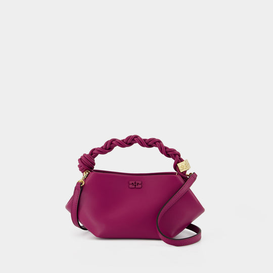 Bou Mini Shoulder Bag - Ganni - Leather - Purple