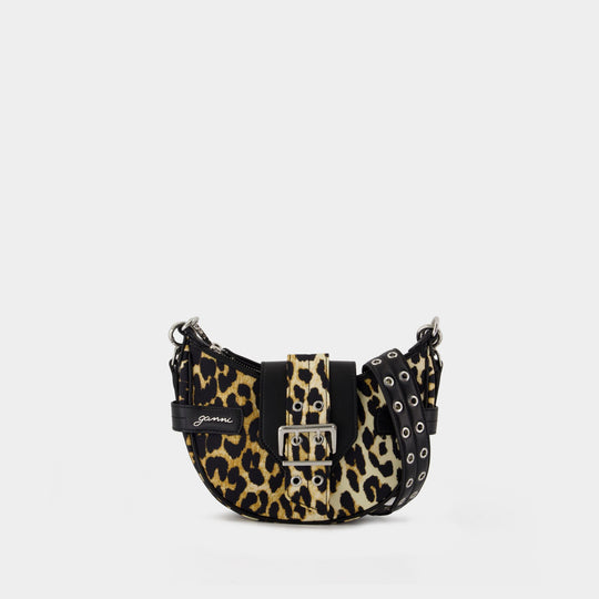 Bucky Small Crossbody - Ganni - Nylon - Leopard