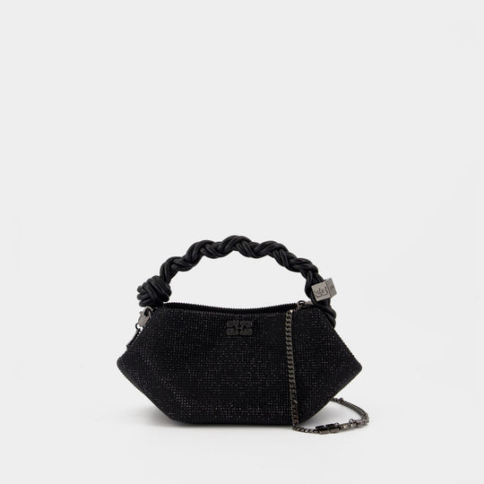 Bou Mini Strass Crossbody - Ganni - Polyester - Black