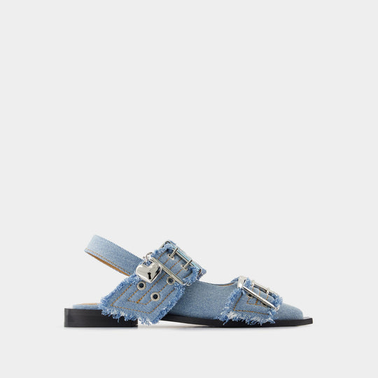 Charms ballerinas - Ganni - Denim - Blue