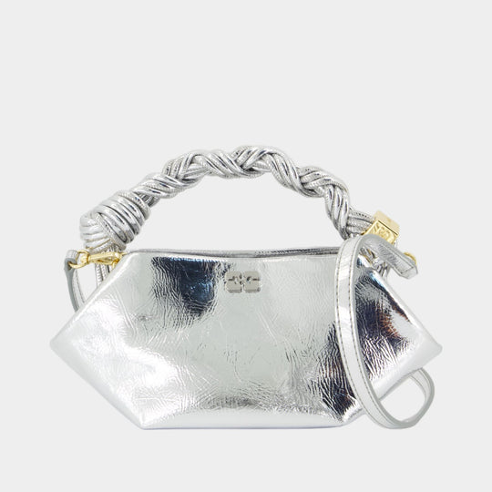 Bou Mini Crossbody - Ganni - Leather - Silver