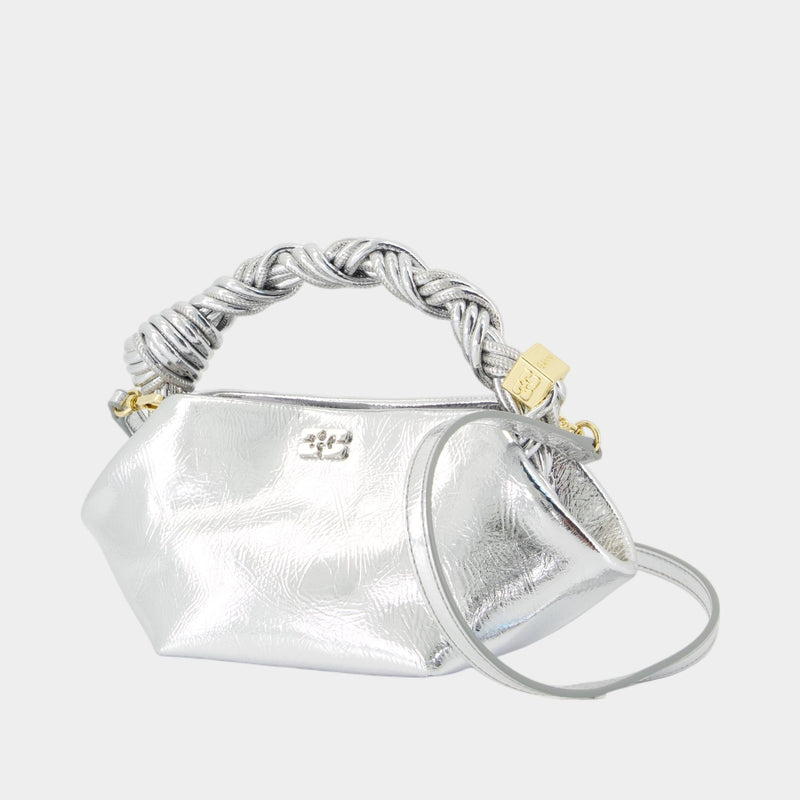 Bou Mini Crossbody - Ganni - Leather - Silver