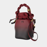 Bou Bucket Mini Purse - Ganni - Leather - Burgundy