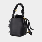 Bou Bucket Mini Purse - Ganni - Leather - Black