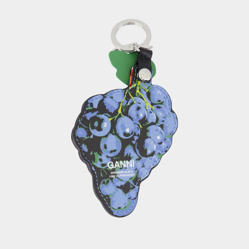 Grape wallet - Ganni - Leather - Blue