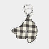 Keyring Banana - Ganni - Leather - Black