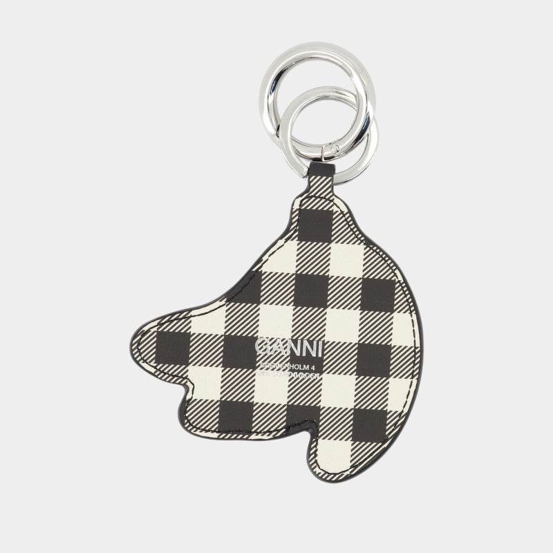 Keyring Banana - Ganni - Leather - Black
