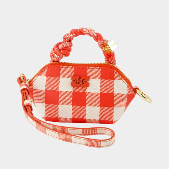 Bou Nano Keyring - Ganni - Leather - Red